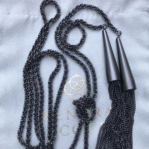 Kendra Scott Gun Metal Phara Necklace